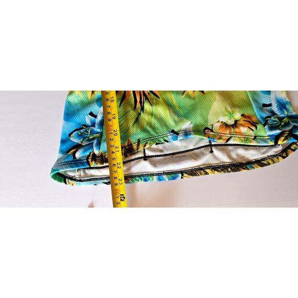 SheBeest Half Zip Tropical Cycling Jersey, Back Pockets, Bicycle, Touring, Sz S - Picture 5 of 6